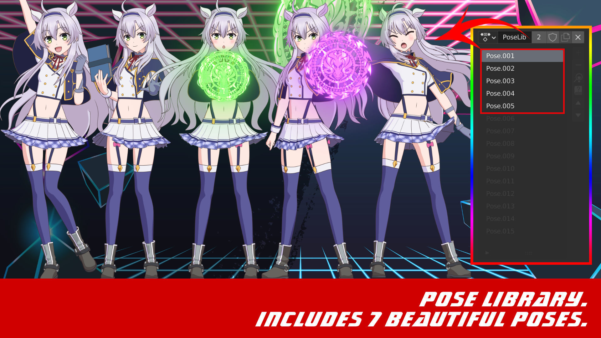 Sistine Fibel - Akashic Records - 3D Model Blender Low-poly 3D model_8