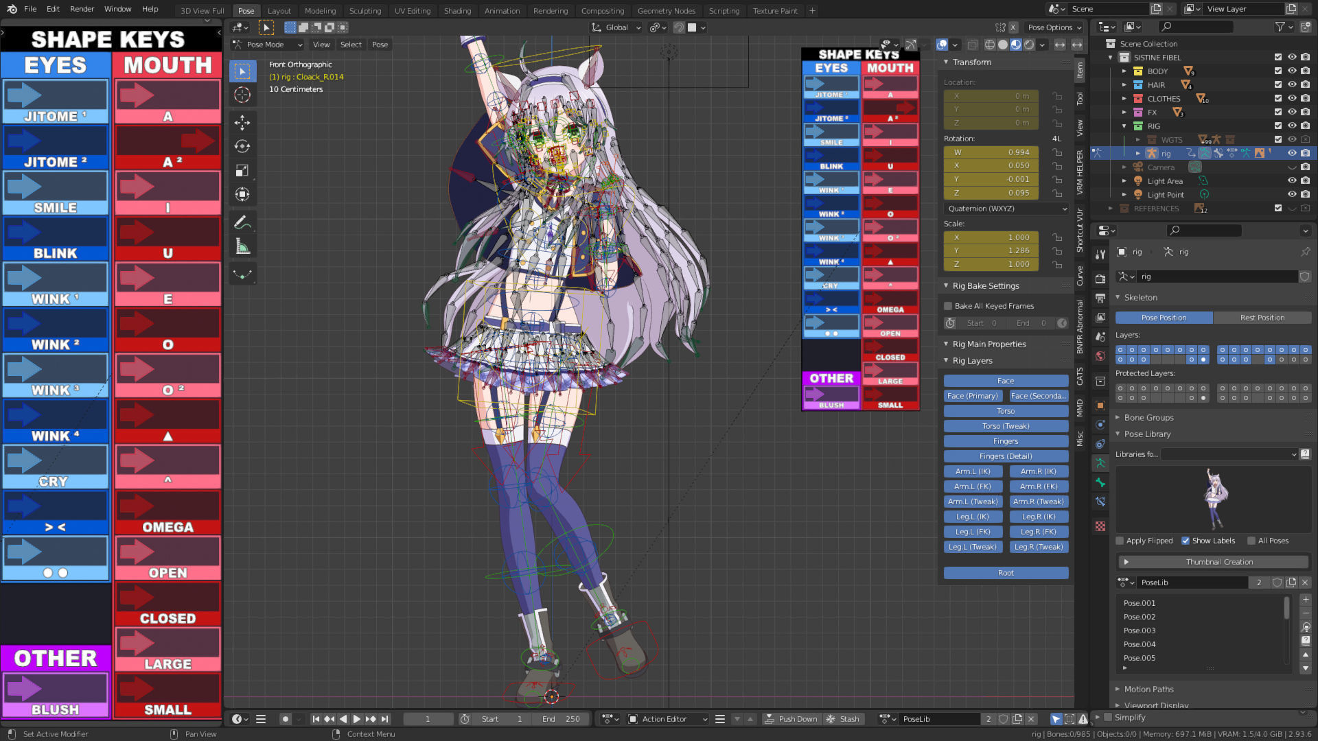 Sistine Fibel - Akashic Records - 3D Model Blender Low-poly 3D model_22