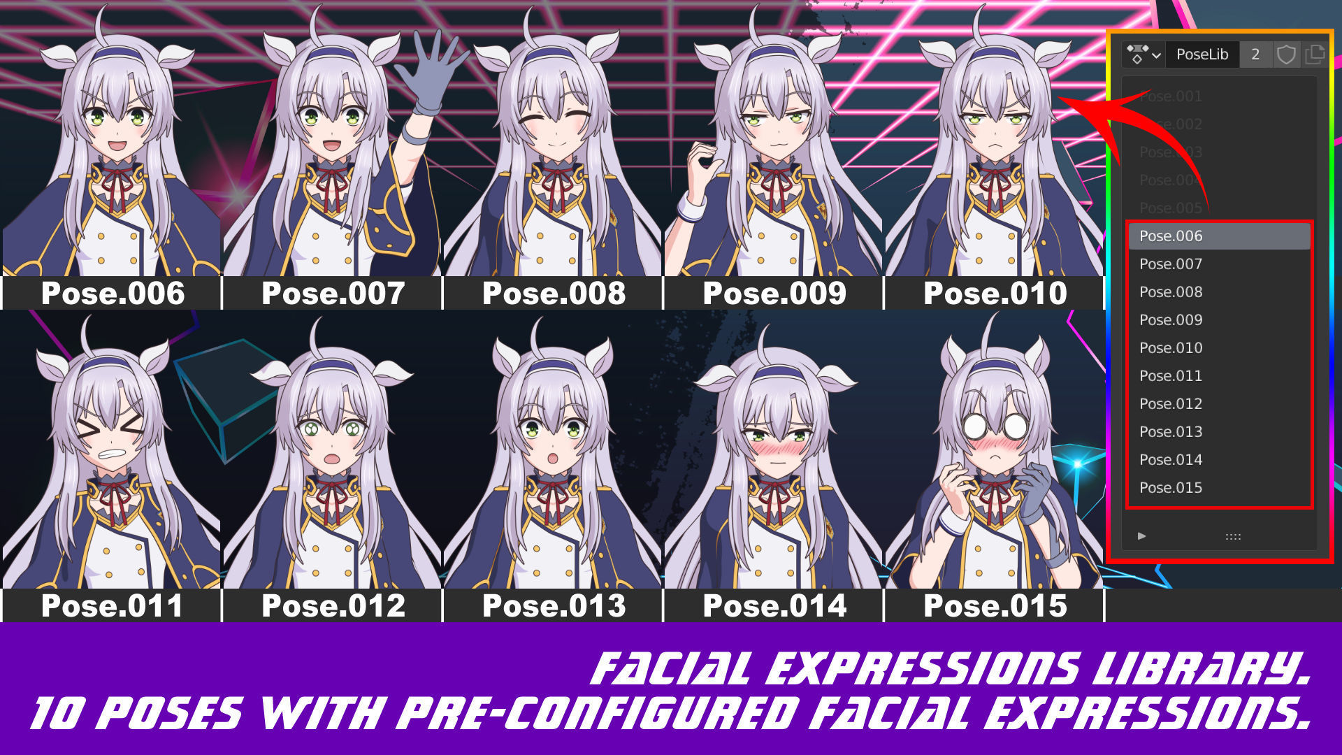 Sistine Fibel - Akashic Records - 3D Model Blender Low-poly 3D model_7