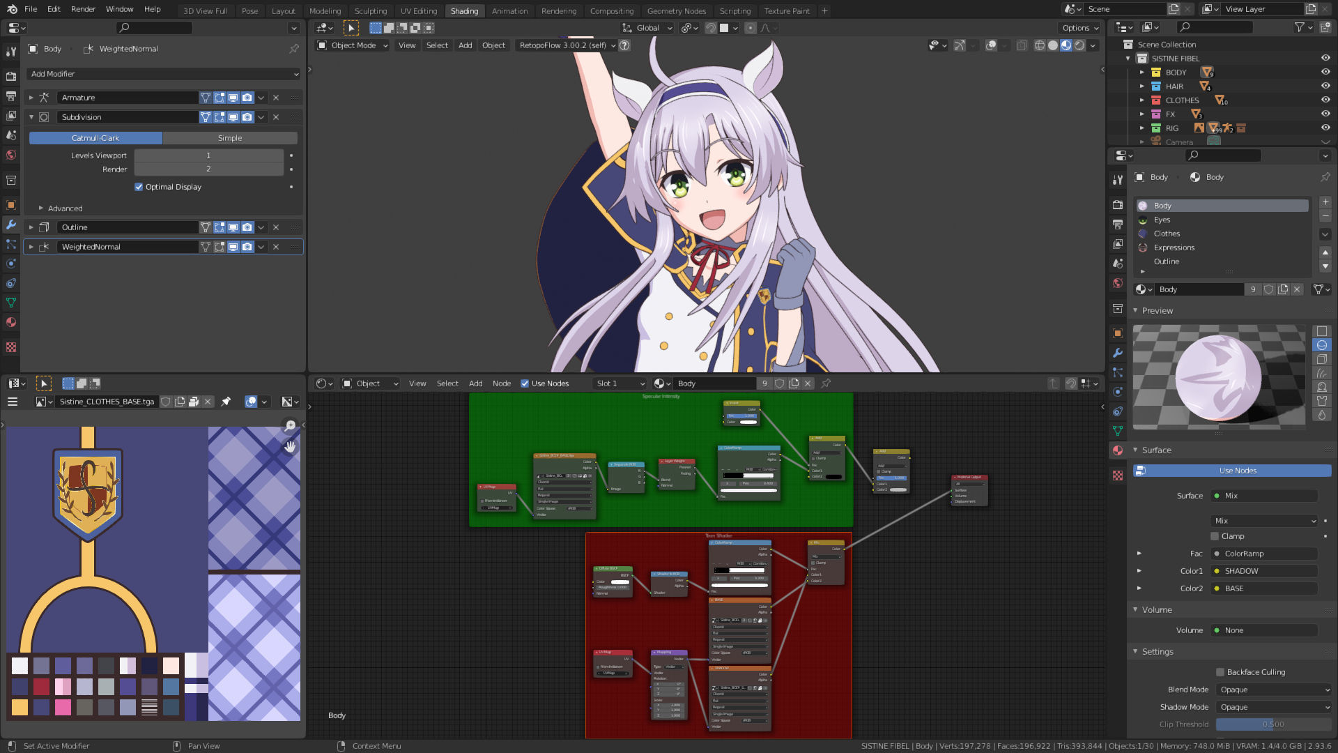 Sistine Fibel - Akashic Records - 3D Model Blender Low-poly 3D model_23