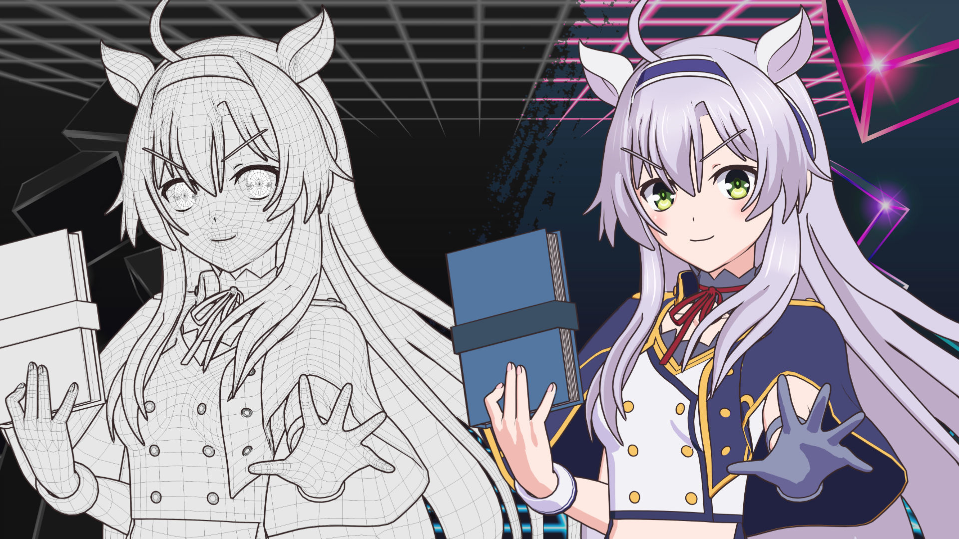 Sistine Fibel - Akashic Records - 3D Model Blender Low-poly 3D model_15