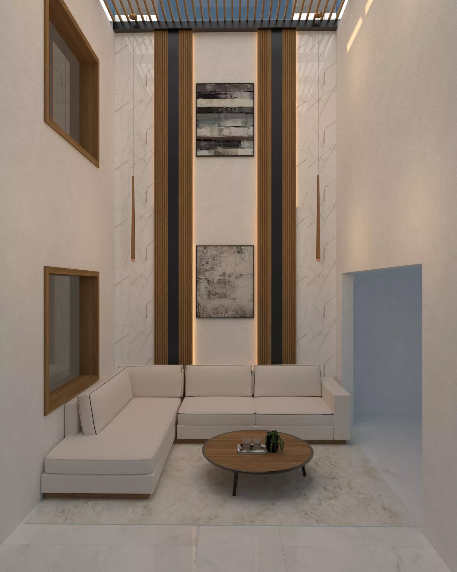 Modern Living Room 2 3D model_0