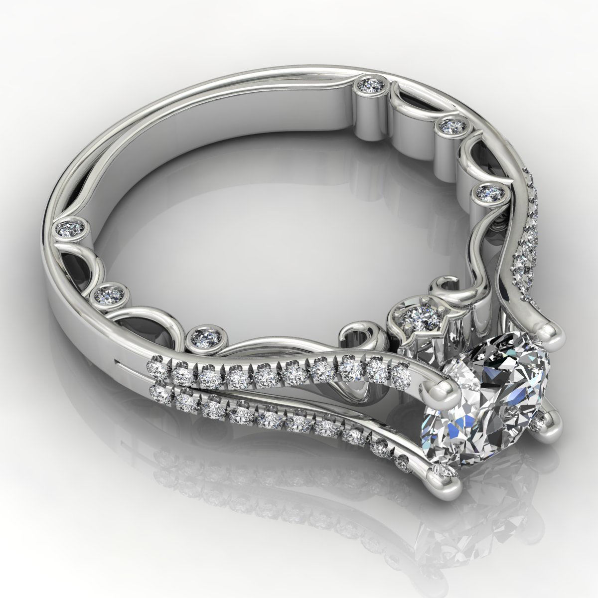 Verragio Bead Set Split Shank 3D print model_3