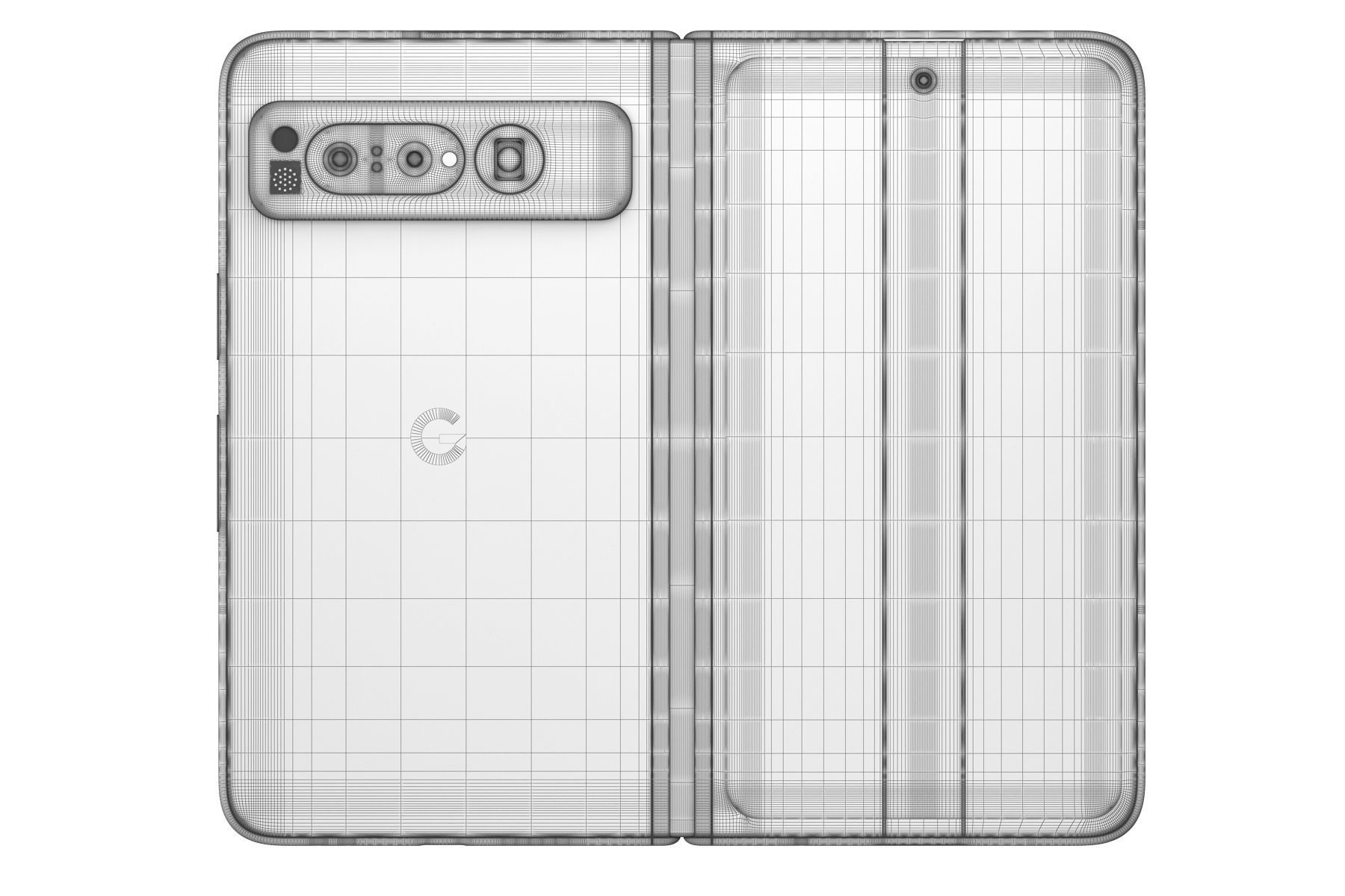 Google Pixel Fold All Colors 3D model_22