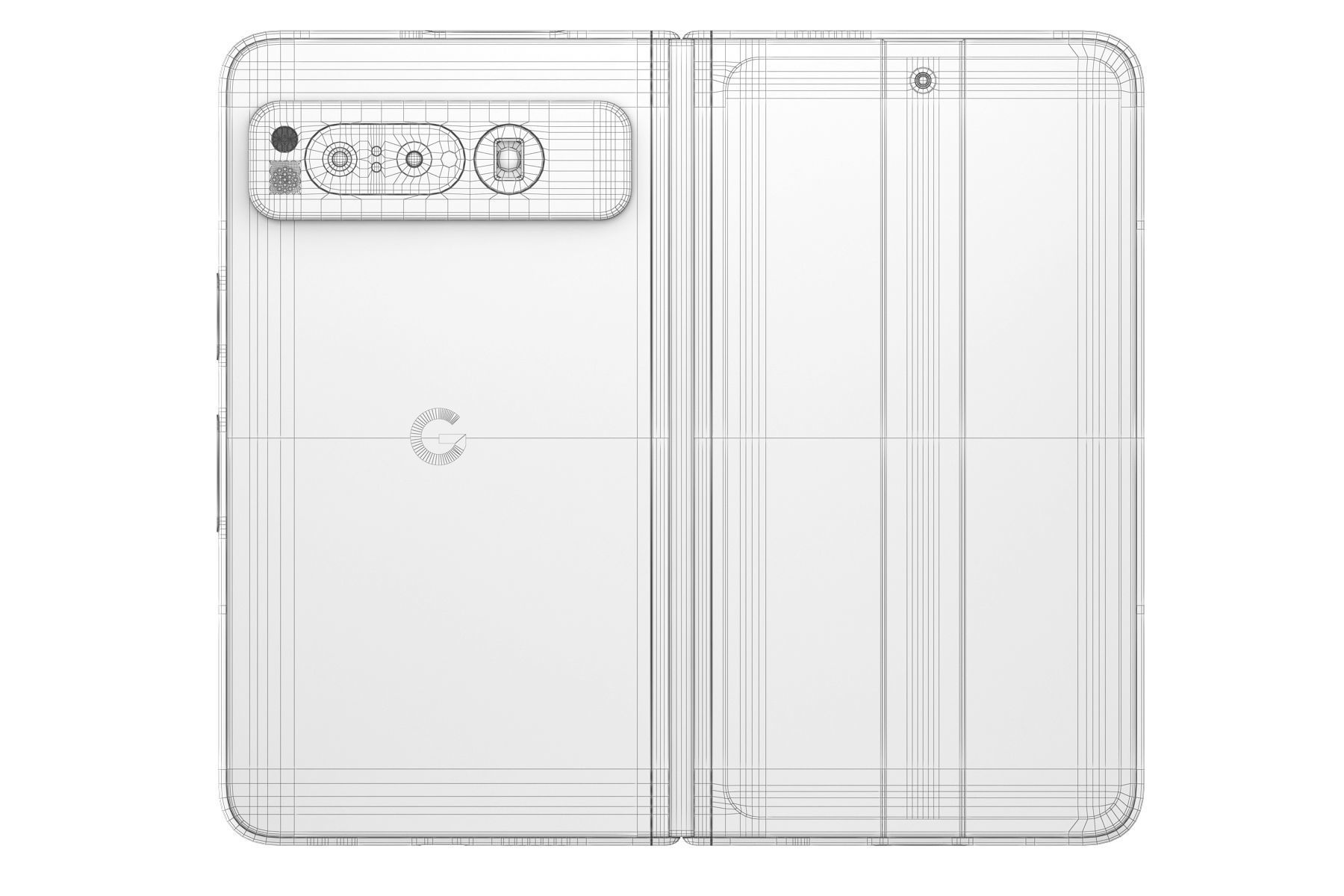 Google Pixel Fold All Colors 3D model_21