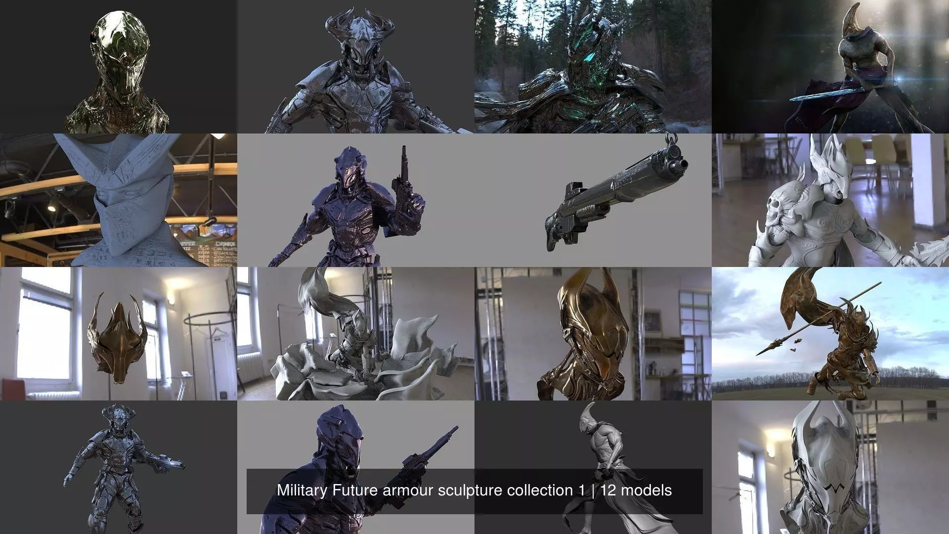 Military Future armour sculpture collection 1 _0