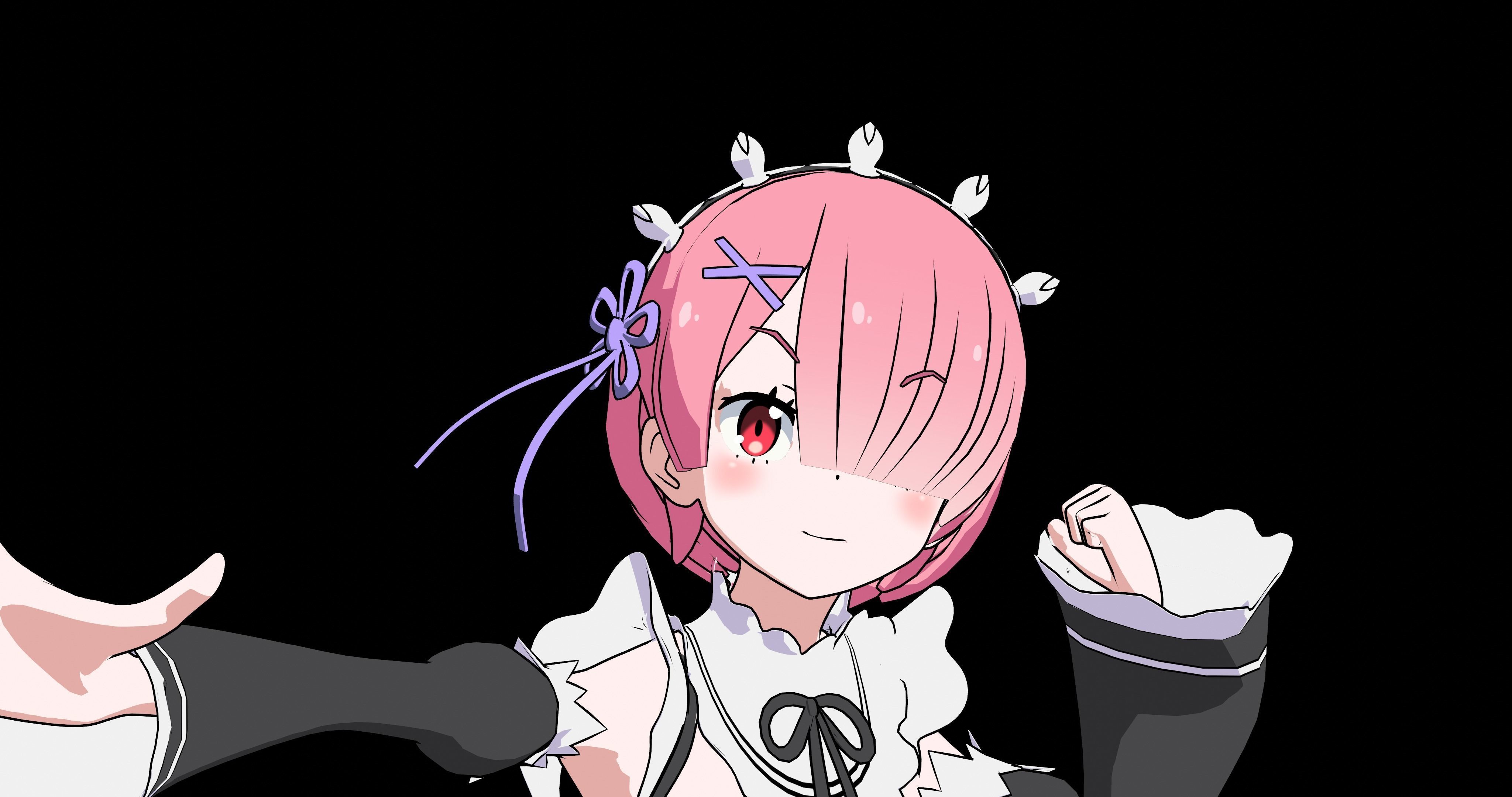 Pack Ram Rem - Re Zero Model 3D - Blender Low-poly 3D model_16