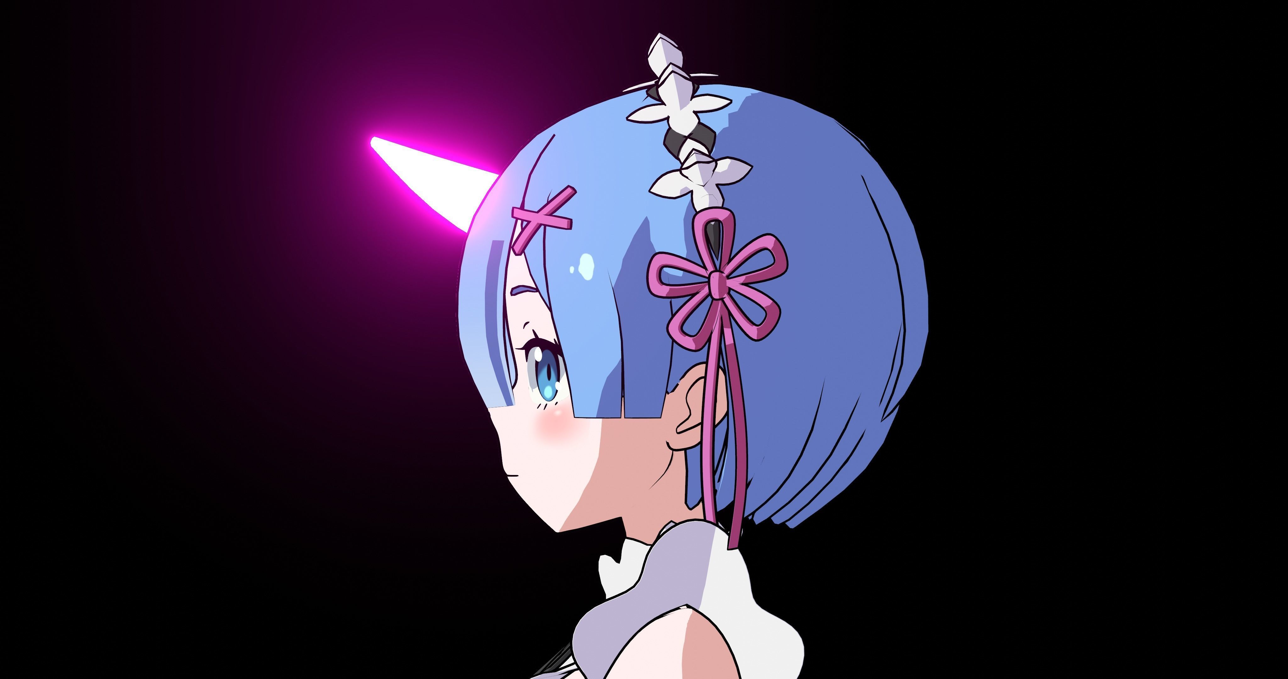 Pack Ram Rem - Re Zero Model 3D - Blender Low-poly 3D model_32