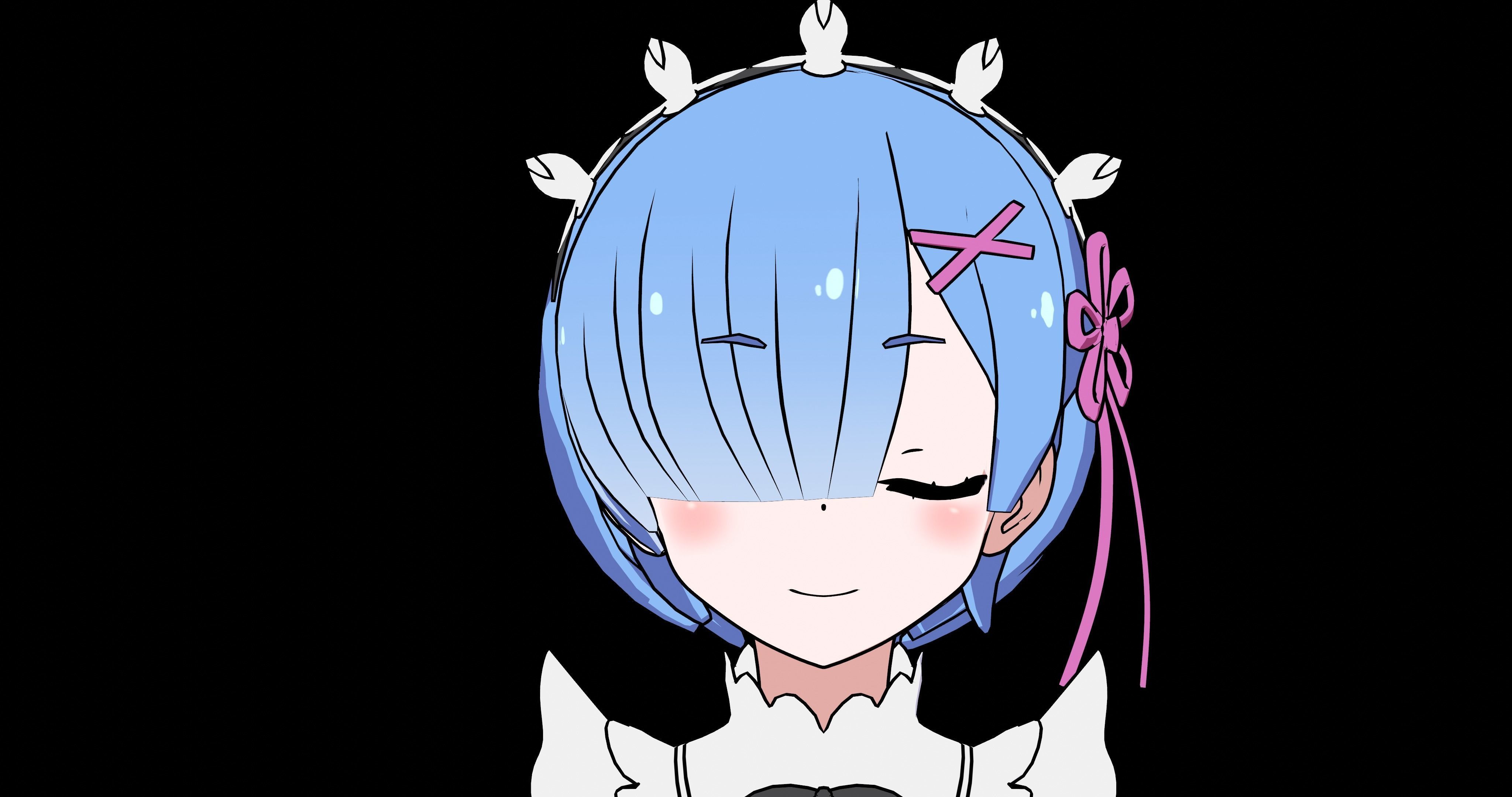 Pack Ram Rem - Re Zero Model 3D - Blender Low-poly 3D model_28