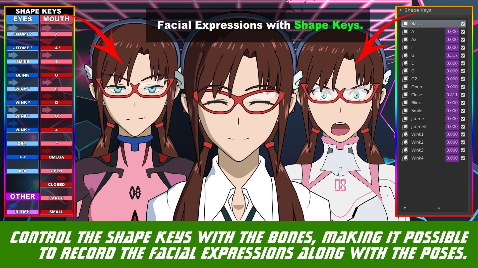 Pack Mari Makinami - Evangelion - 3D Model blender Low-poly 3D model_6