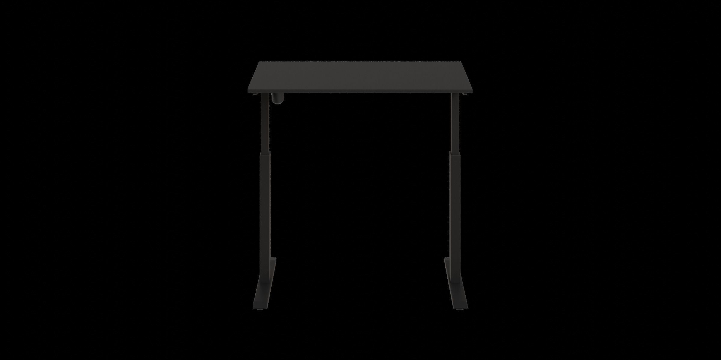 Electric Height Adjustable Standing Black Desk 3D model_12