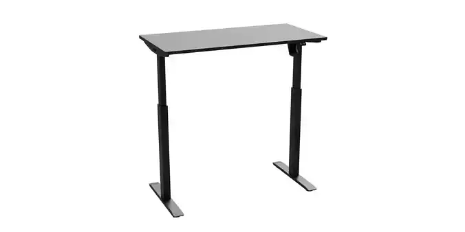 Electric Height Adjustable Standing Black Desk 3D model