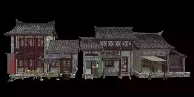 Ancient architecture Chinese ancient architecture 3D model
