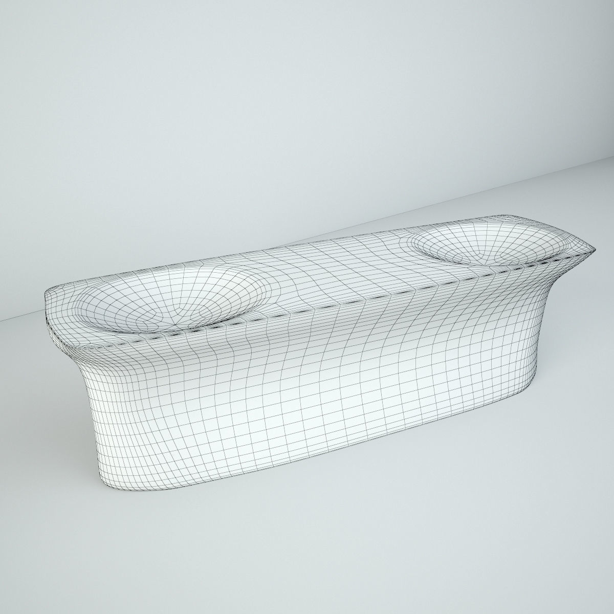 Old Wood Double Seed Sorter 3D model_2