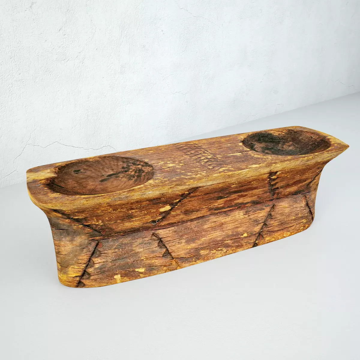 Old Wood Double Seed Sorter 3D model_0