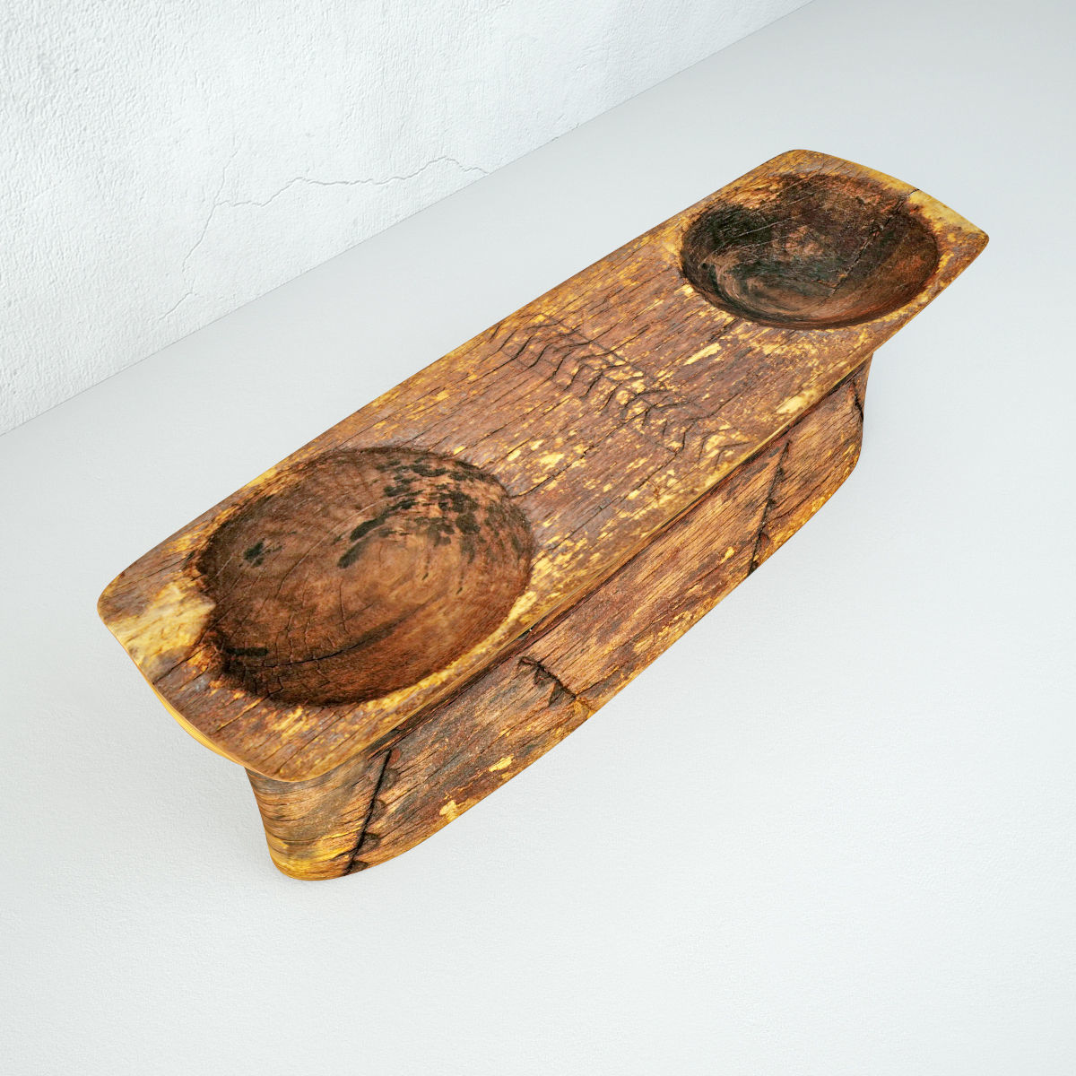 Old Wood Double Seed Sorter 3D model_5