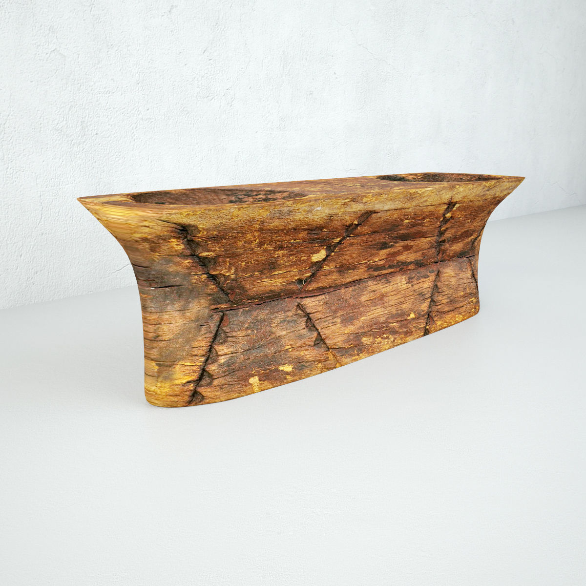 Old Wood Double Seed Sorter 3D model_3