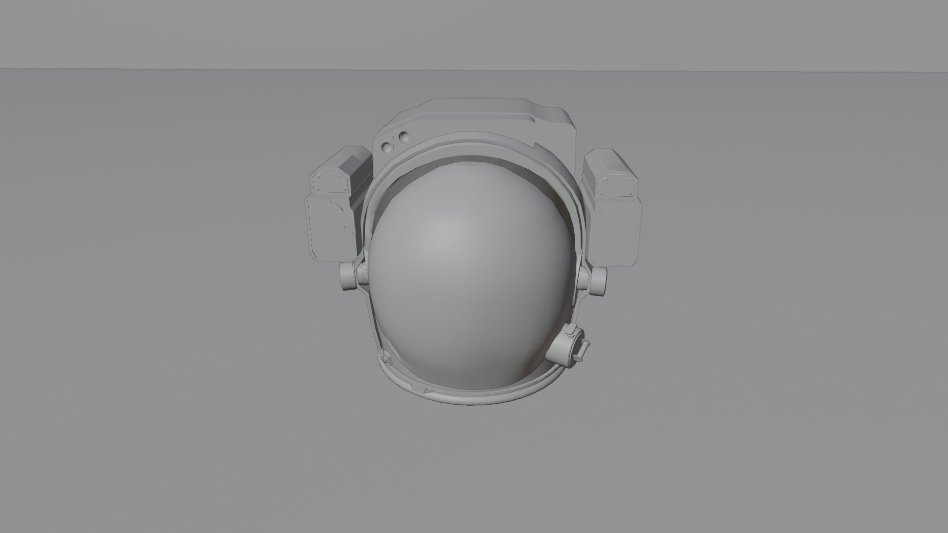 Animated Skull Space Helmet 3D model_5