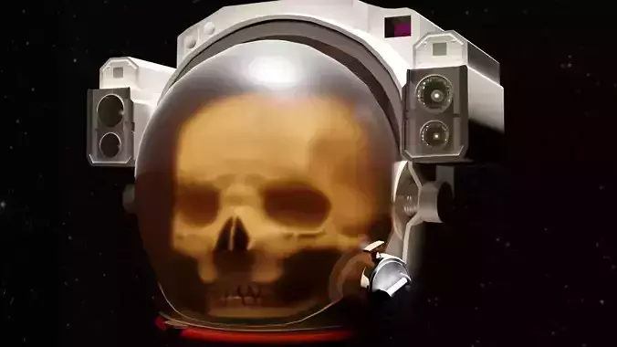 Animated Skull Space Helmet