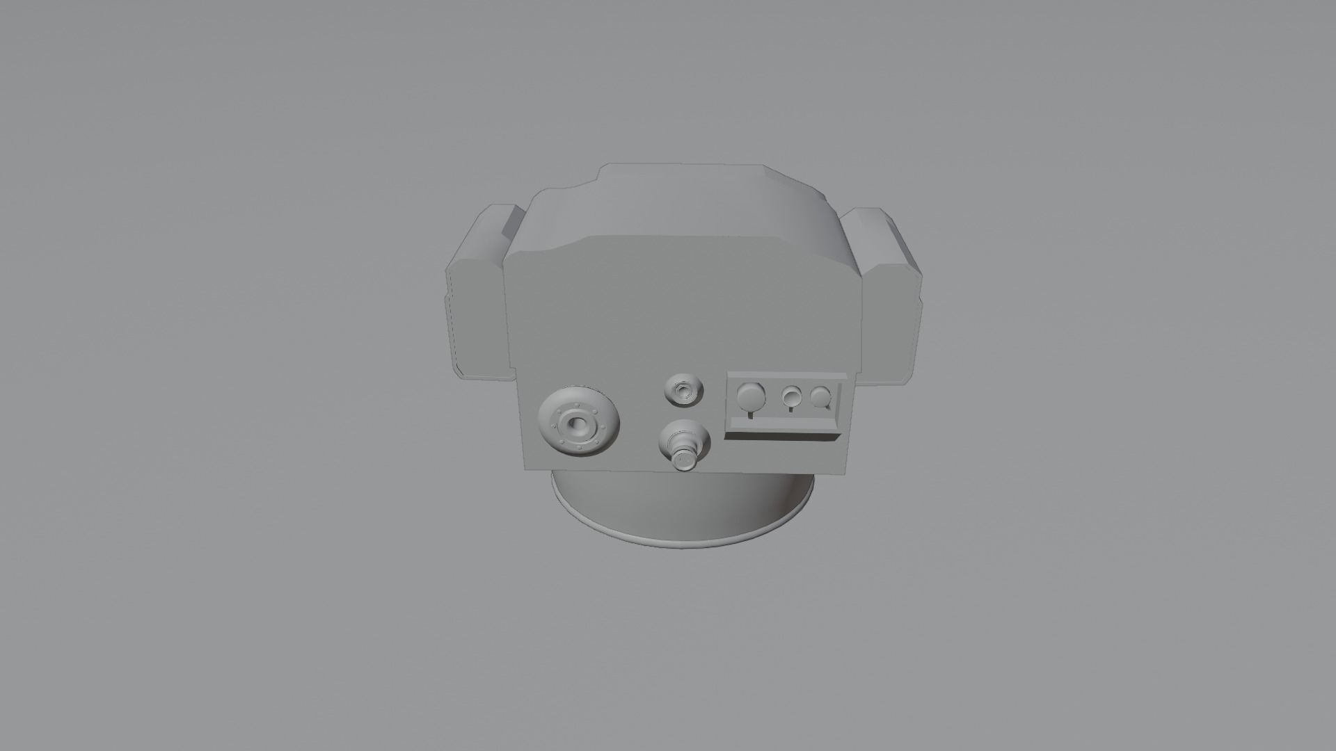 Animated Skull Space Helmet 3D model_4