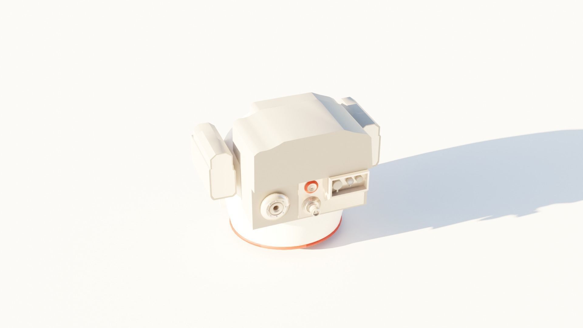 Animated Skull Space Helmet 3D model_1