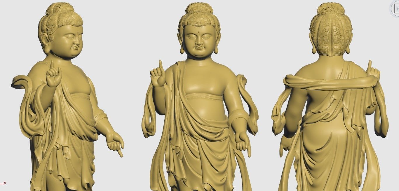3D PRINTED MODEL OF BUDDHA BIRTH MODEL 3D print model_4