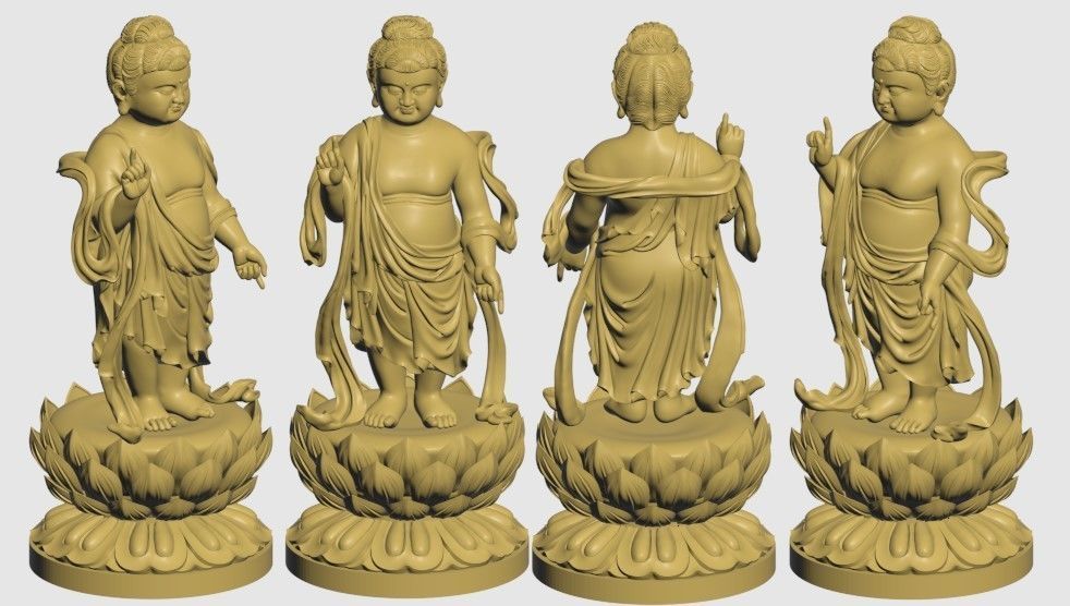 3D PRINTED MODEL OF BUDDHA BIRTH MODEL 3D print model_12