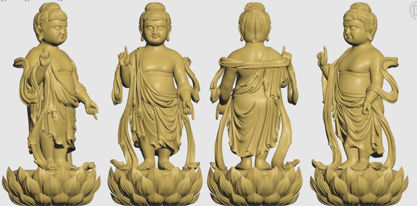3D PRINTED MODEL OF BUDDHA BIRTH MODEL 3D print model_2