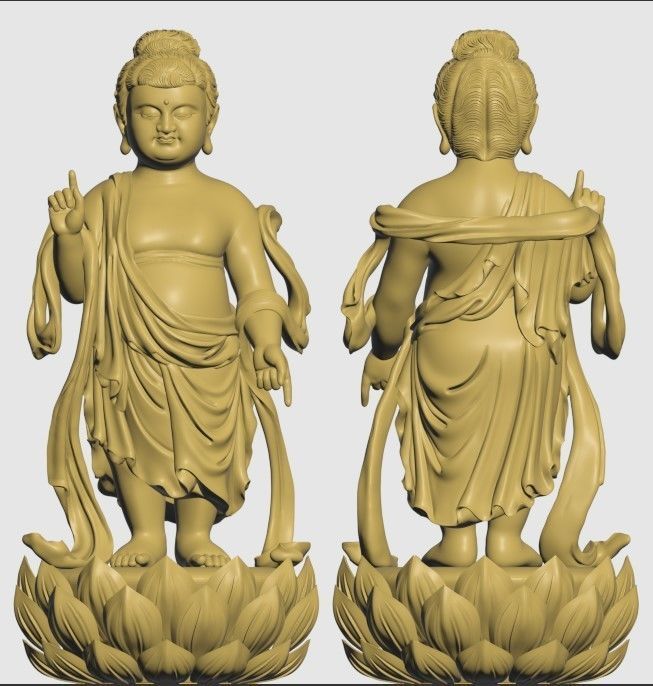 3D PRINTED MODEL OF BUDDHA BIRTH MODEL 3D print model_3