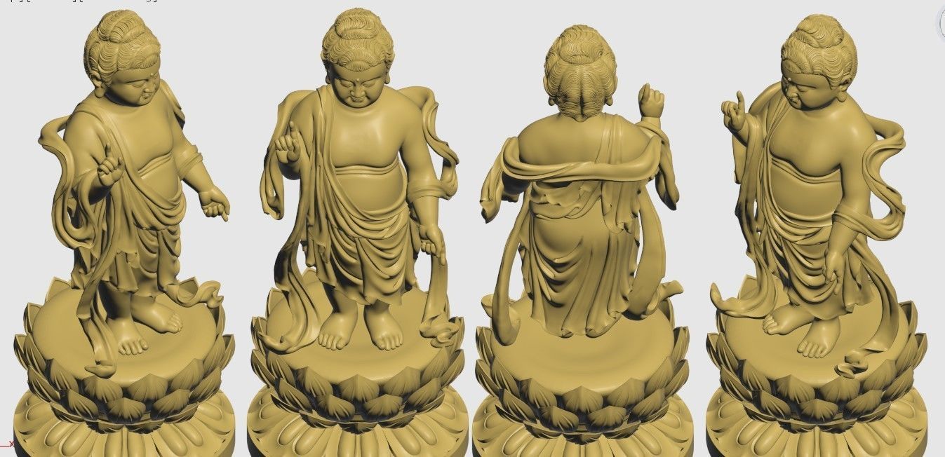 3D PRINTED MODEL OF BUDDHA BIRTH MODEL 3D print model_8