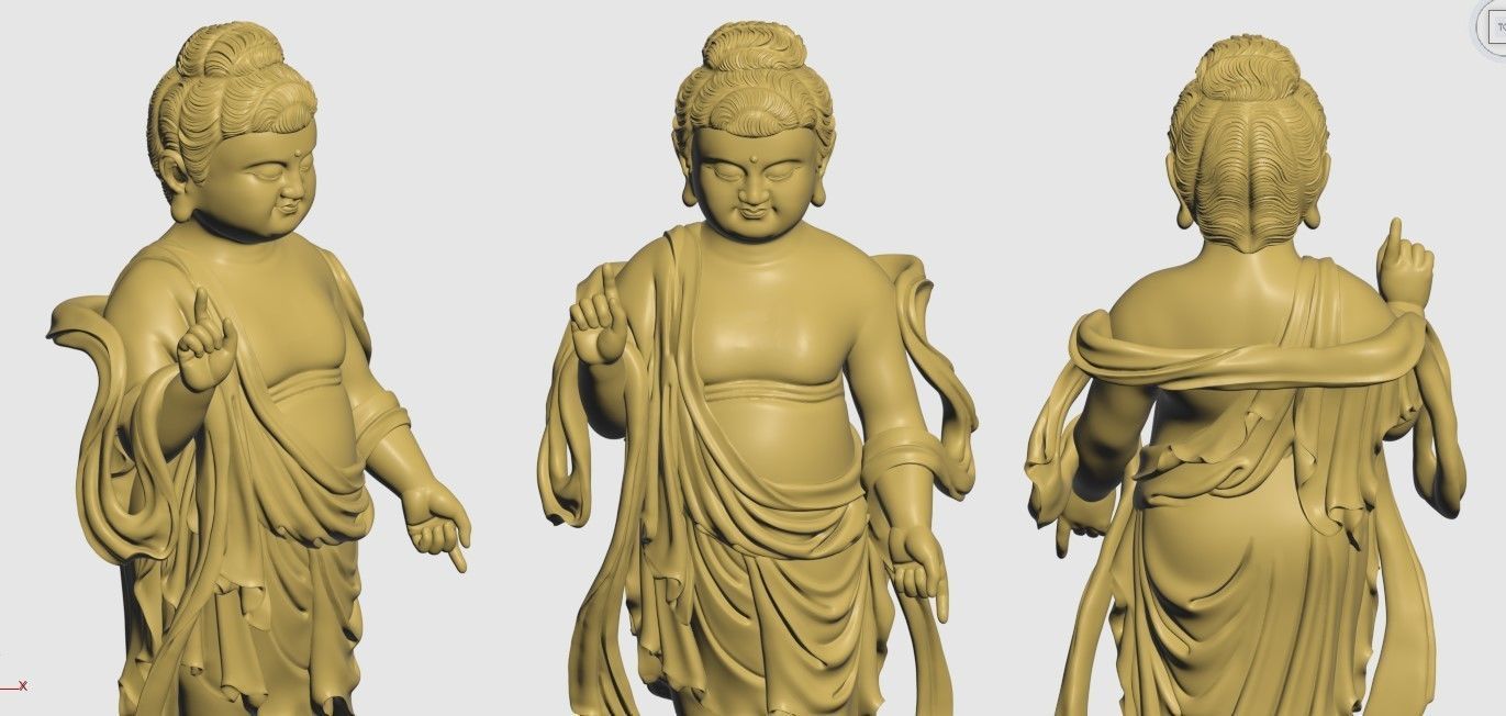 3D PRINTED MODEL OF BUDDHA BIRTH MODEL 3D print model_5