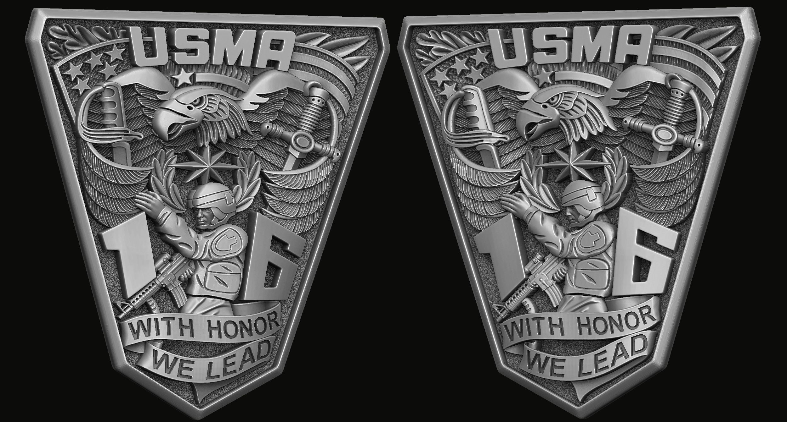 The bas-relief for the ring of the United States 2016 3D print model_2