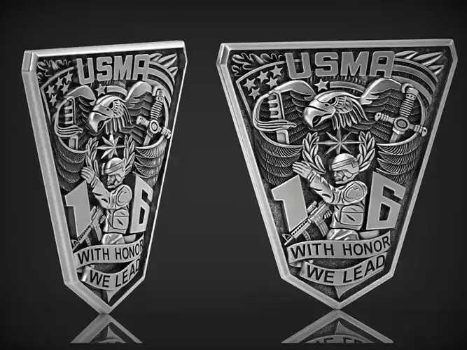 The bas-relief for the ring of the United States 2016 3D print model