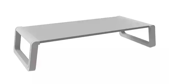 White Monitor Riser