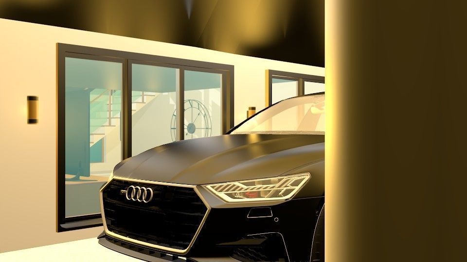 Luxury Modern House 3D model_11