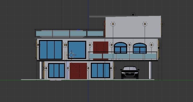 Luxury Modern House 3D model_17