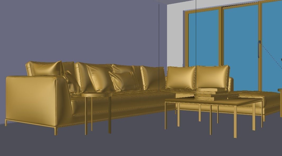 Luxury Modern House 3D model_7