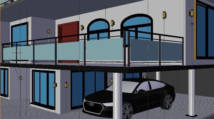 Luxury Modern House 3D model_19