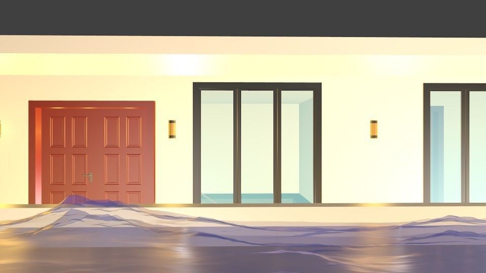 Luxury Modern House 3D model_5