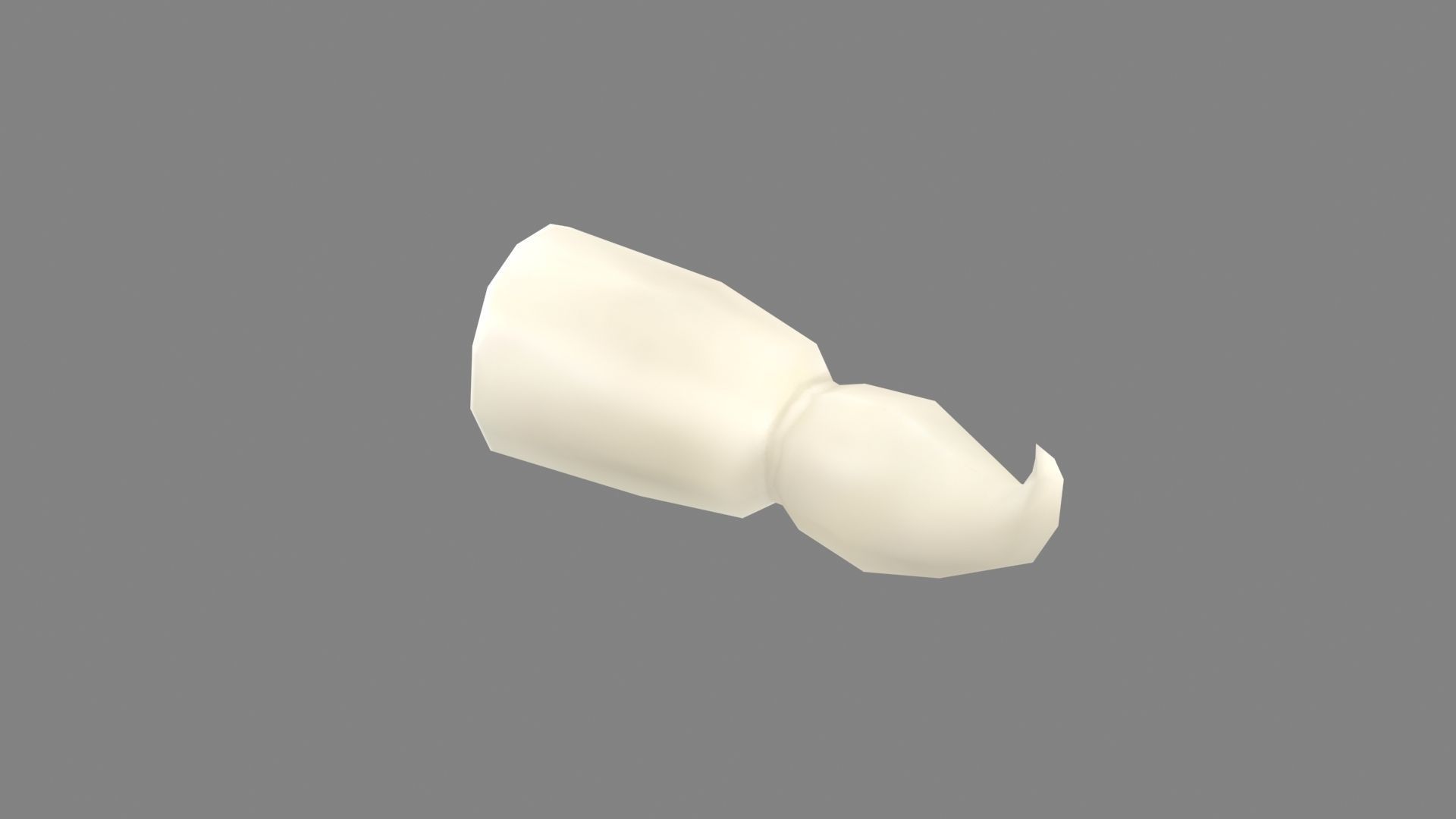 Peeled Lotus Root Low-poly 3D model_2