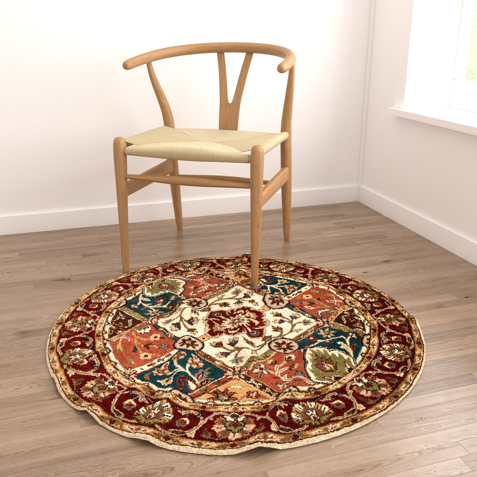 Rugs No 889 Low-poly 3D model_3