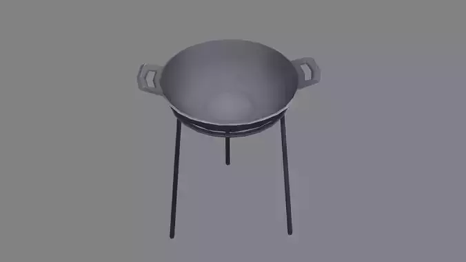 Cartoon tripod iron pot