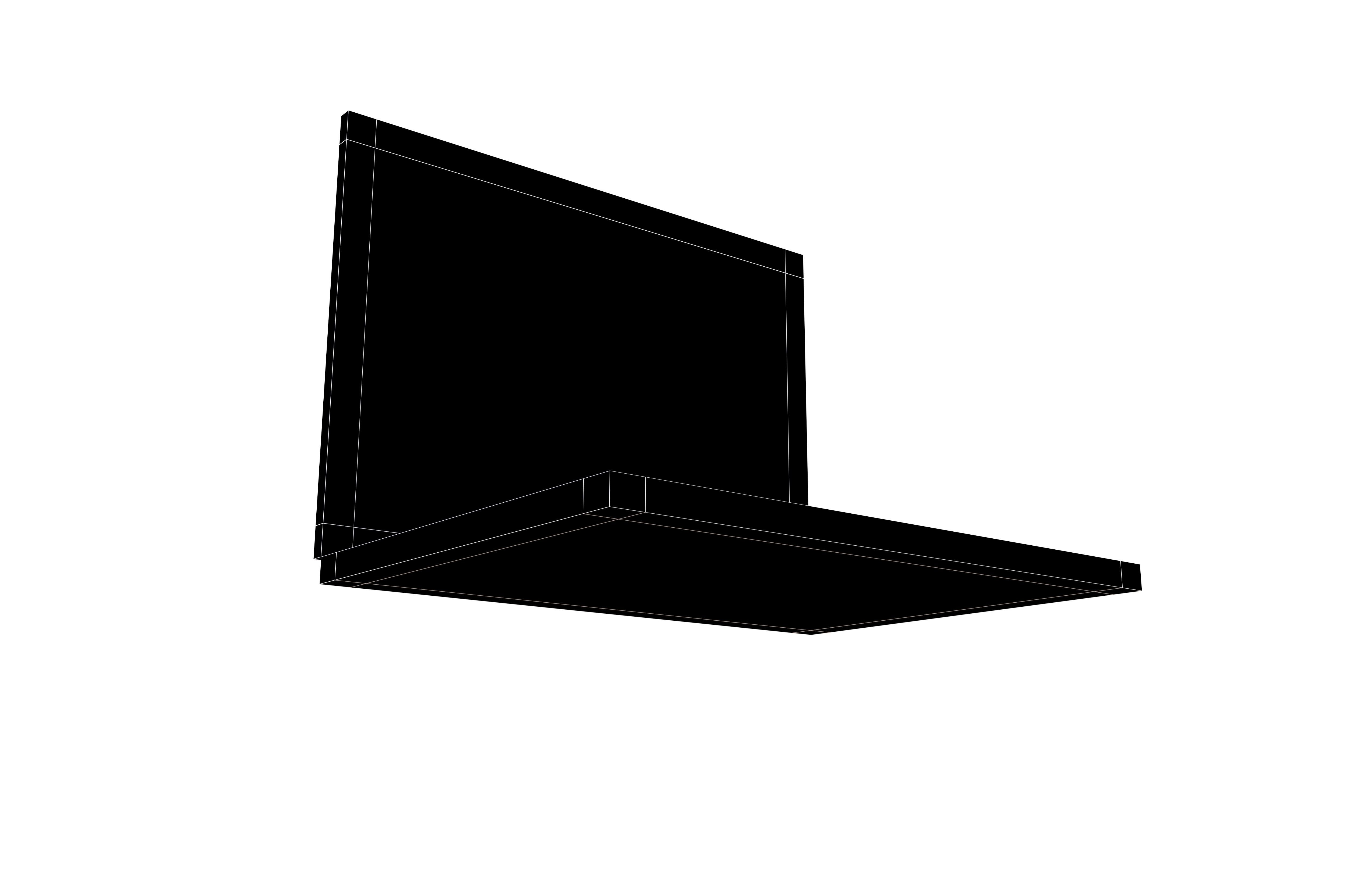 Laptop Icon V1 004 Low-poly 3D model_6