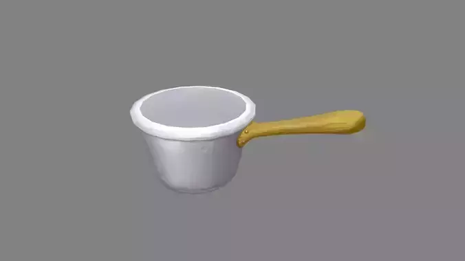 Cartoon wooden handle soup pot