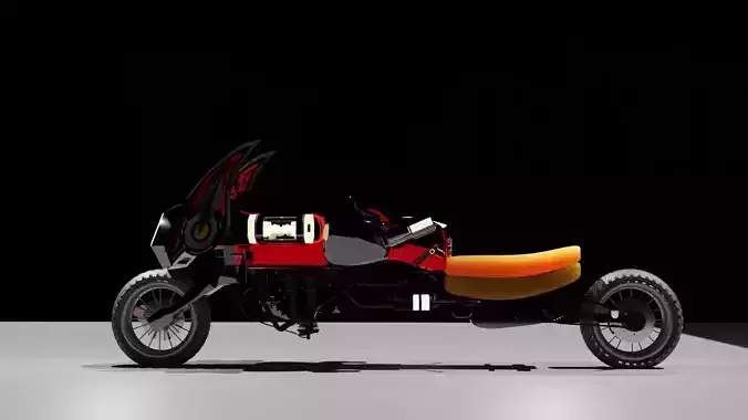 Cosmic Bike RED 3D model