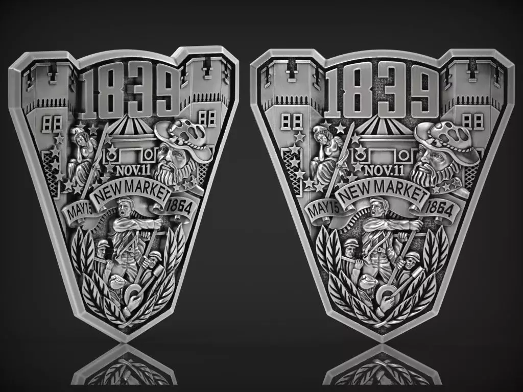 The bas-relief for the ring of the United States 1839 3D print model_0