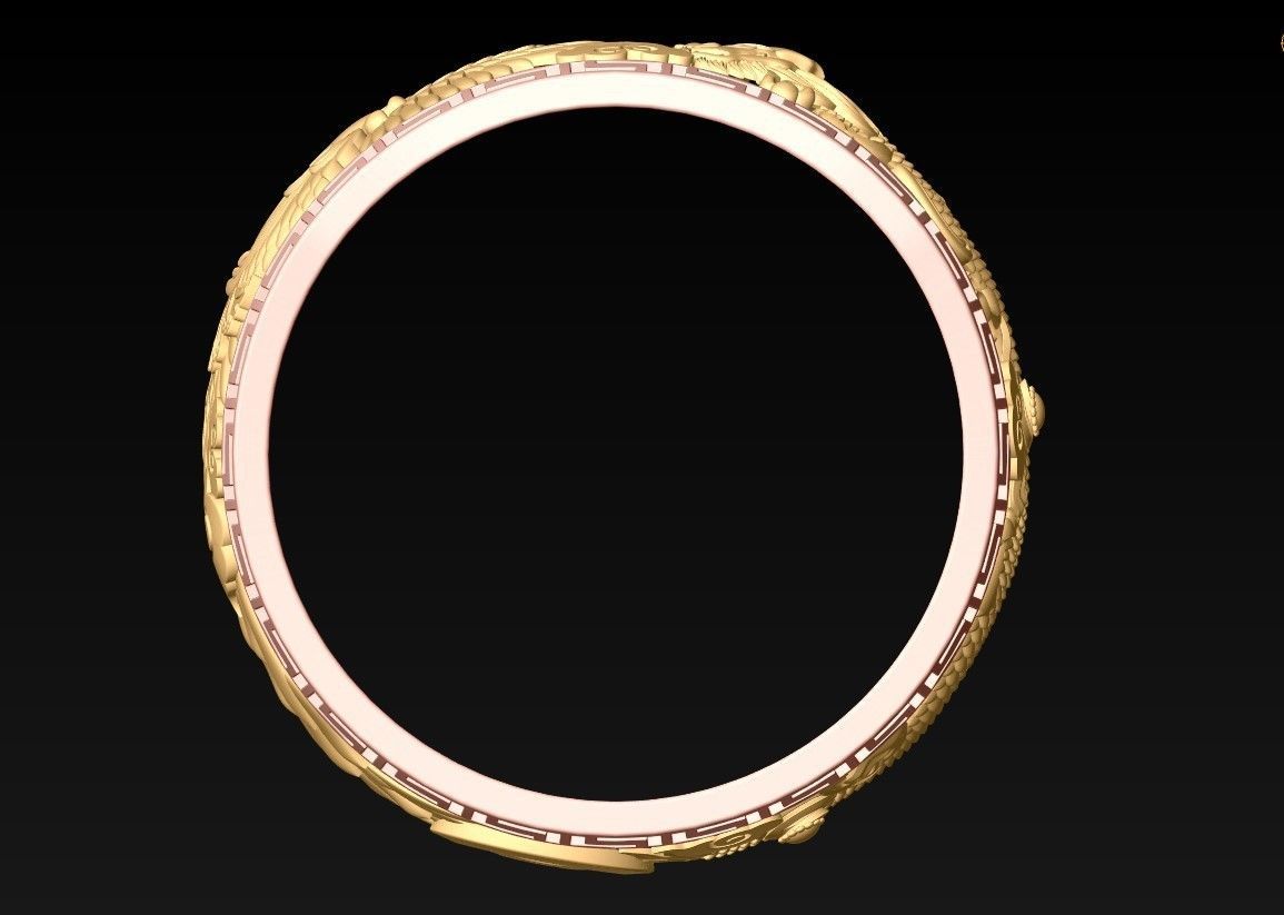 Dragon Phoenix Ring - N1036 3D print model_6