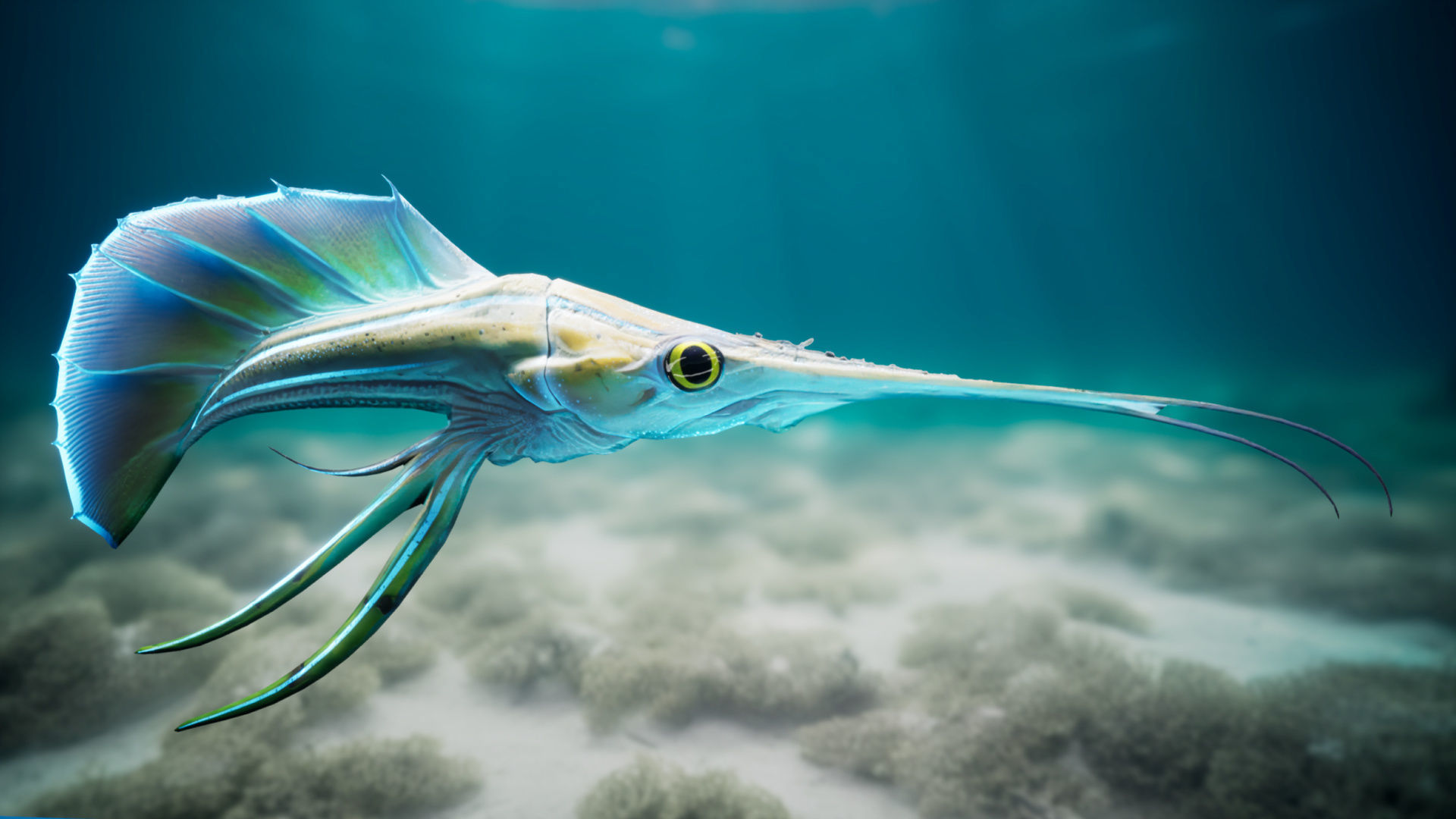 Alien Fish - Scifi Fantasy Creatures - Unreal Engine Support Low-poly 3D model_11