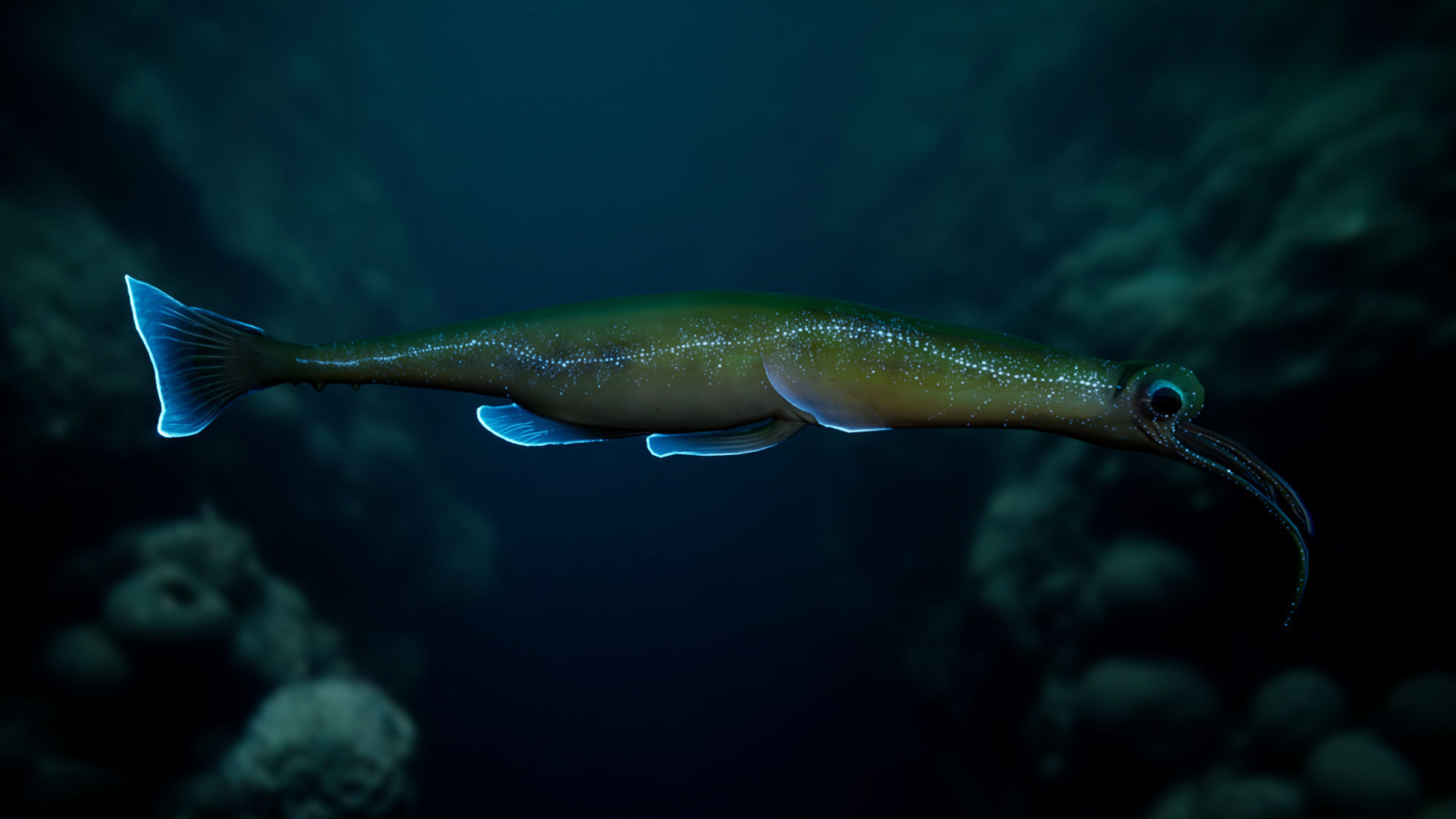 Alien Fish - Scifi Fantasy Creatures - Unreal Engine Support Low-poly 3D model_14