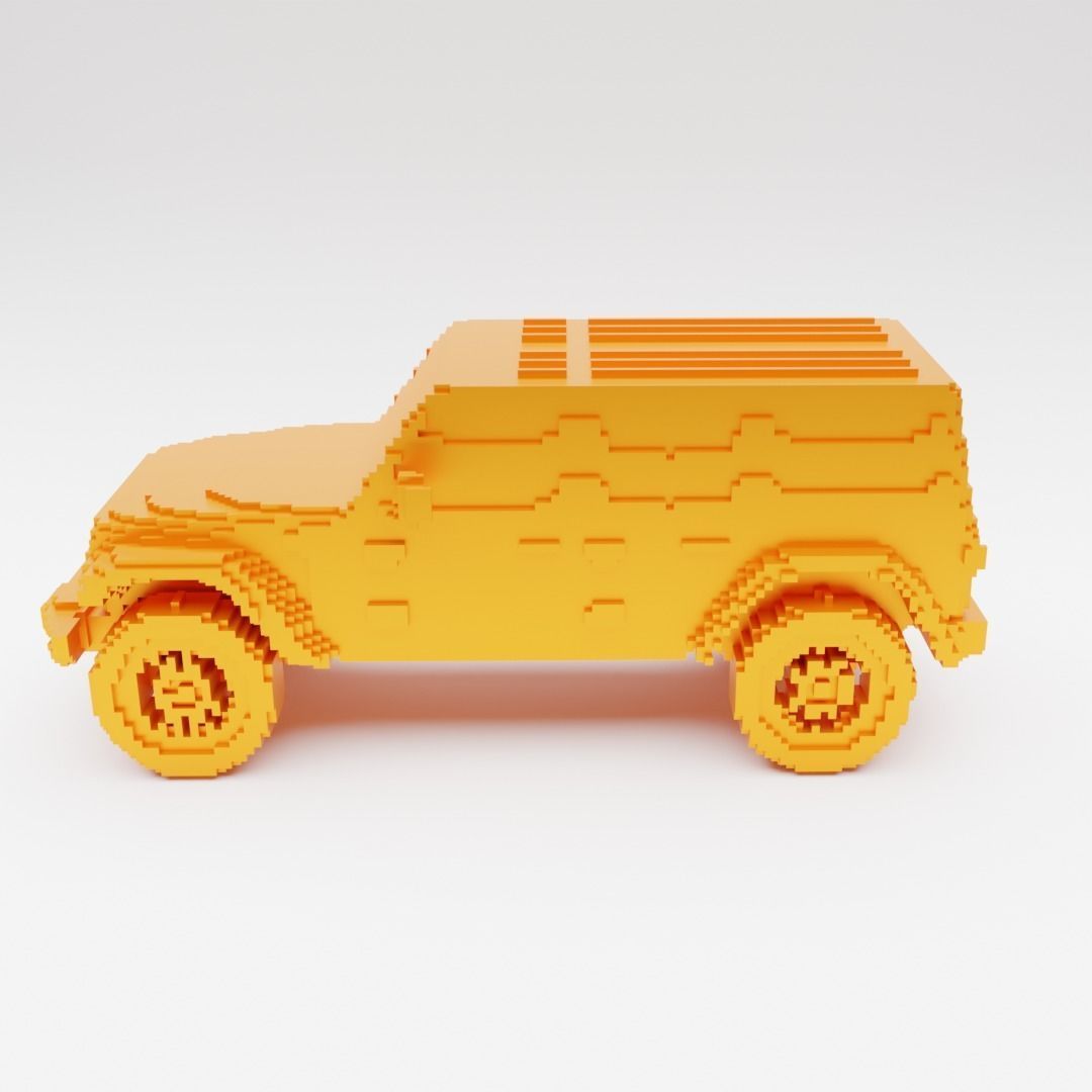 RETRO JEEP WRANGLER 3D print model_1